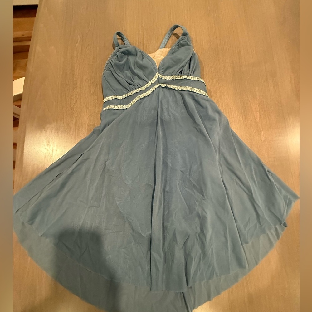 Elegant Blue Child’s Lyrical Dance Costume